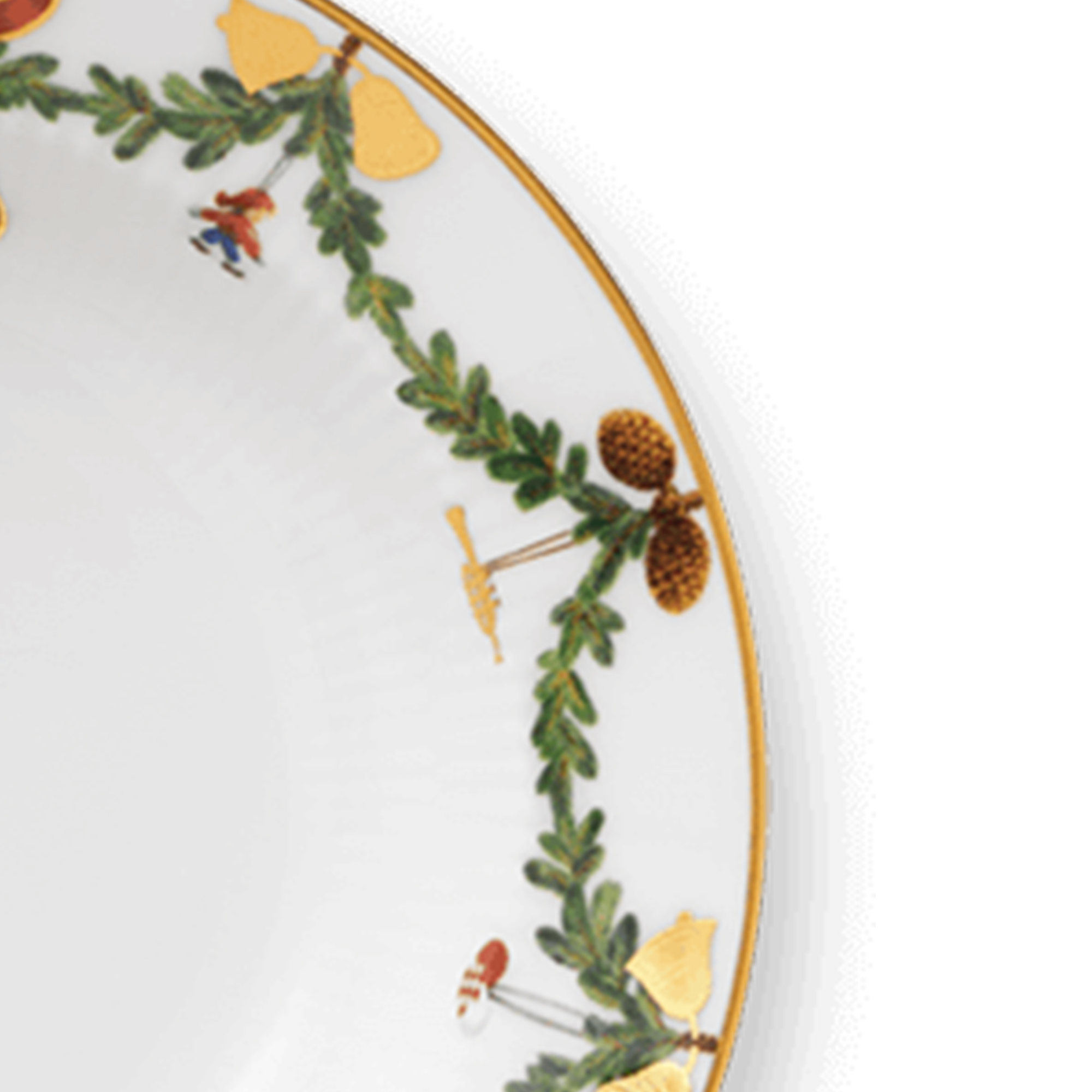 Zoom image of Star Fluted Christmas Deep Plate 17 cm
